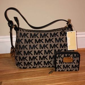 Michael Kors signature shoulder bag and wallet